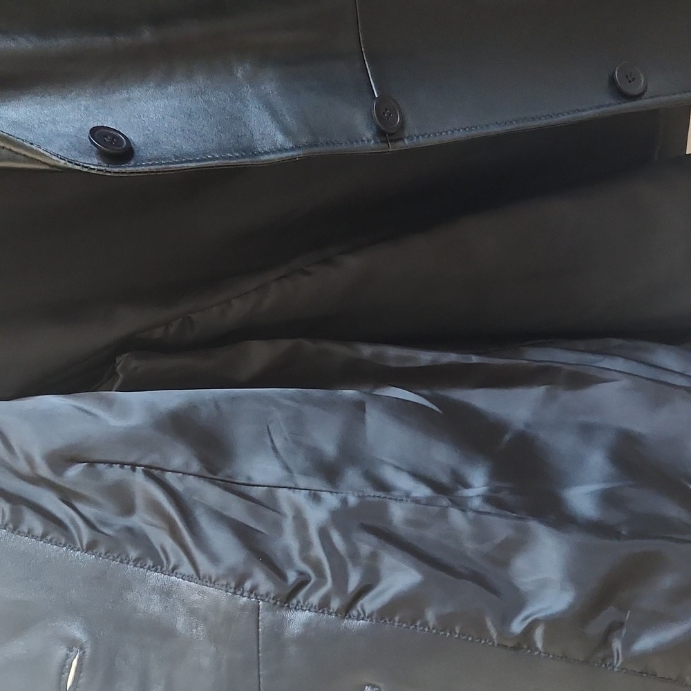 Bernardo Black Genuine Leather Jacket - Picture 6 of 7